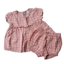 Carter's 3M Pink Floral Medallion Tunic Shirt and Bloomers Diaper Cover