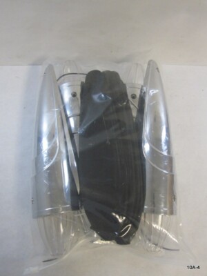 4 Pack Chrome Torpedo Clear/Amber Cab Marker Roof Lights NO MOUNTING HARDWARE