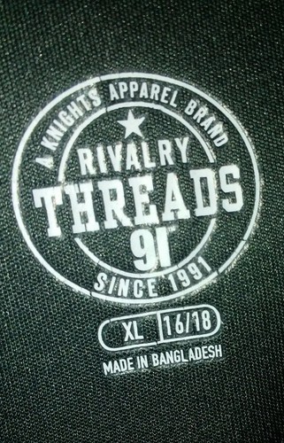 Rivalry Threads UNC Tar Teels Shirt Child Size  XL 16/18 Gray Blue Short Sleeves - Picture 4 of 6