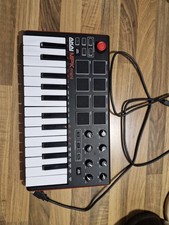 Akai MPK Mini MK3 MIDI Keyboard Controller with 8 Assignable Backlit Pads - Red