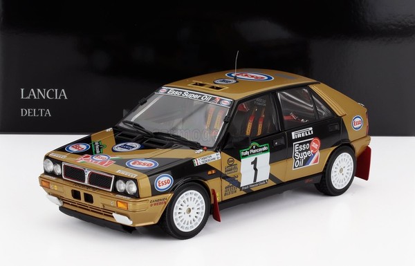 Kyosho 1/18 Lancia Delta Hf Integral Rally 1987 Tabaton Statisches Modell-image
