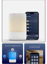 Nanit L101NW Smart Baby Night Light and Sound Machine, White