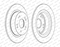 2X Bremsscheibe Hinterachse FüR Honda Accord Viii Tourer IX Stufenheck HR-V