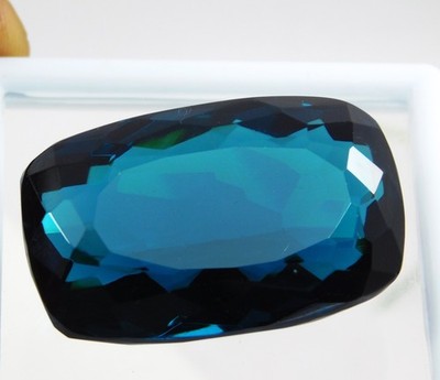 Certified 101.95 Ct Natural Bluish Green Grandidierite Cushion Cut Gemstone