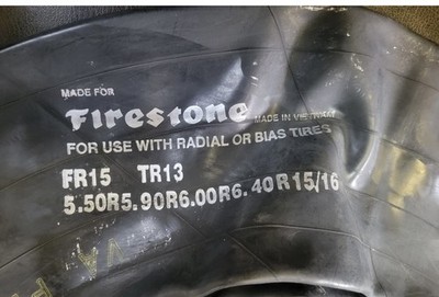 One new FR15 Firestone 5.50 5.90 6.00 6.40 R15/16 tractor inner tube TR13 stem