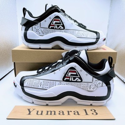 FILA Grant Hill 2 Low Pure White Black Chinese Red FM0101020100-48