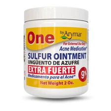 Sulfur Ointment 9% Acne Spot Treatment for Face and Body (2oz / Pack of 1)
