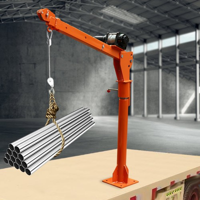 #ad 1100 LB Truck Mounted Crane Hoist w 12v Electric Winch Pickup Truck Jib Cranes $304.24