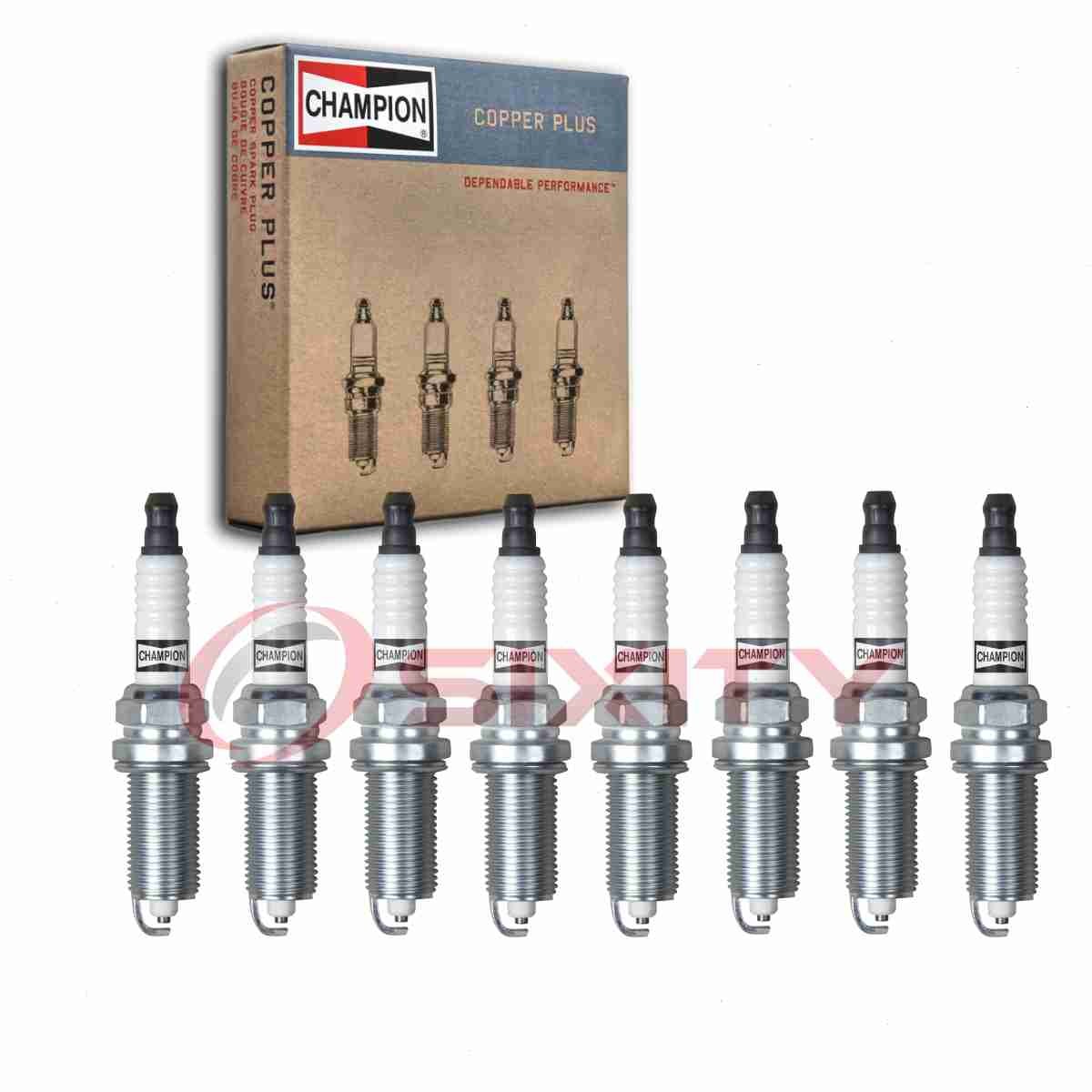 8 pc Champion Copper Plus 446 Spark Plugs for XP5325 XP5324 REC12MCC4 FR8TE2 sa