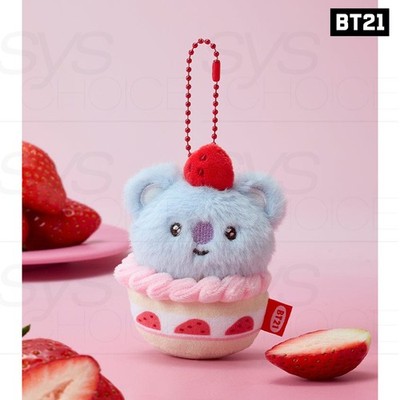 BTS tart BTS BT21 Official Goods STRAWBERRY TART PLUSH KEYRING STRAWBERRY