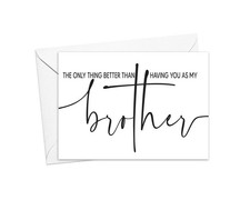 Will You Be My Best Man Card for Brother  Groomsman Card  Bridal Party  Th...