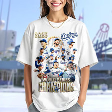 Dodgers 2025 World Series Champions T-Shirt LA Baseball Souvenir Tee Unisex Fan