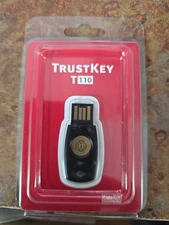 FIDO2 U2F Security Key Passkey Two-Factor Authentication (2FA) USB Black 