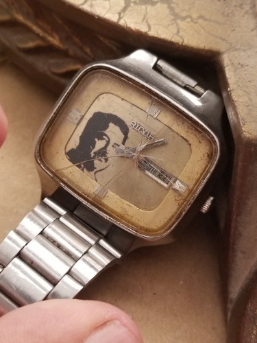 1980'S SADDAM HUSSIEN PRESIDENT WATCH SPECIAL MEMORIAL RARE Ricoh - Picture 17 of 24