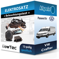 Towtec E-Satz 13Polig Fahrzeugspezifisch Passend für VW Crafter PKW FP