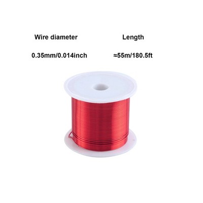 50g Red Polyurethane Enameled Coppers Lacquer Wire Bead String Cable Coppers Wir