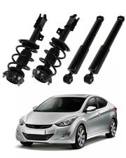 Front Complete Struts w/ Springs & Rear Shock Strut For 2011-16 Hyundai Elantra
