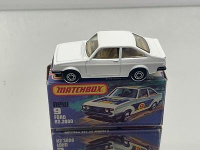 MATCHBOX SUPERFAST 9 FORD ESCORT RS2000 -WHITE 3inch- GOOD IN BOX - 556