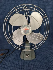 Vintage Victron 14 Inch 3 Speed Oscillating Fan In Excellent Condition Working