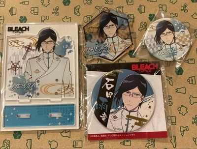 BLEACH Uryu Ishida Acrylic Stand Keychain Can Badge Set