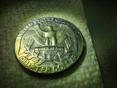 1974-D Washington Quarter Filled D Mint Mark Rimless Reverse Error One Of A Kind