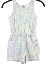 Athleta Girl Play More Romper - Sun Spray Multi Splatter Print - Size XS 5/6 
