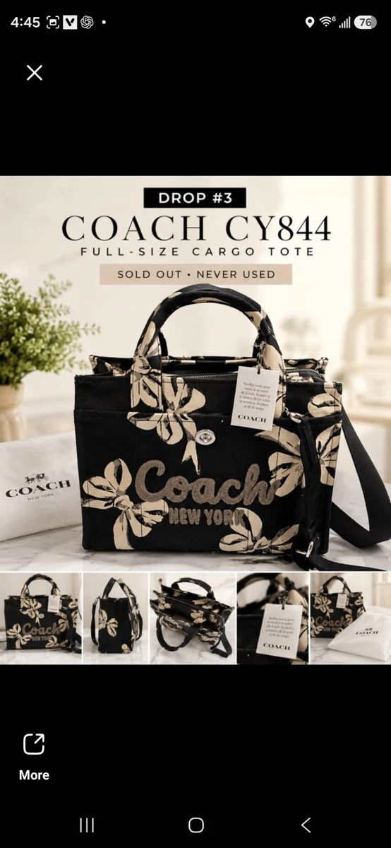Coach Floral Tote Bags & Handbags for Women for sale - eBay