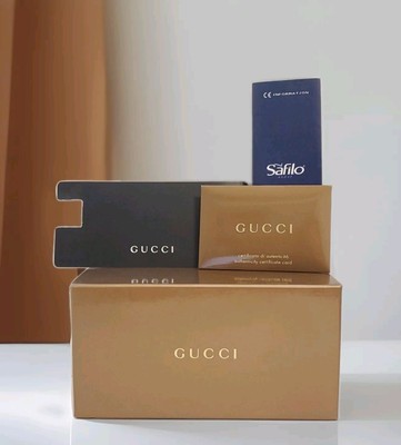 Gucci Sunglasses GG Gold Bronze Empty Gift Box 6 3/4''x 2 3/4''x 2 1/4'' W/ Card