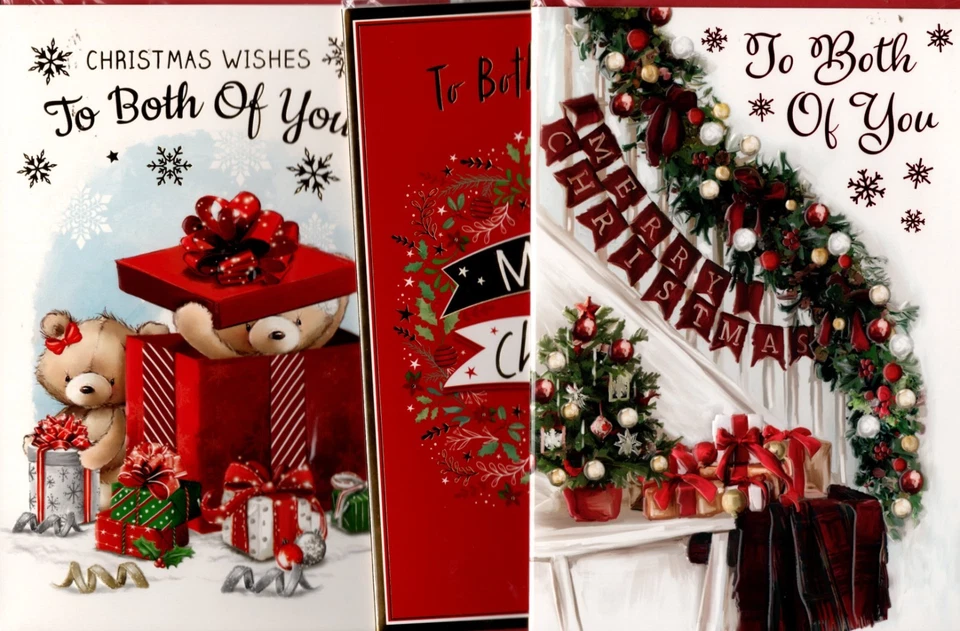 POPPY HILL To Both Of You Christmas Card Choice Of Cute And Traditional Designs 7"x5" C