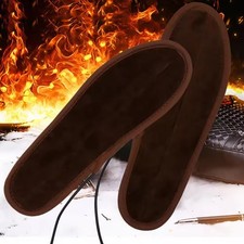 USB Electric Heated Insoles Foot Warmer Shoe Feet Heater Winter Warm Insoles