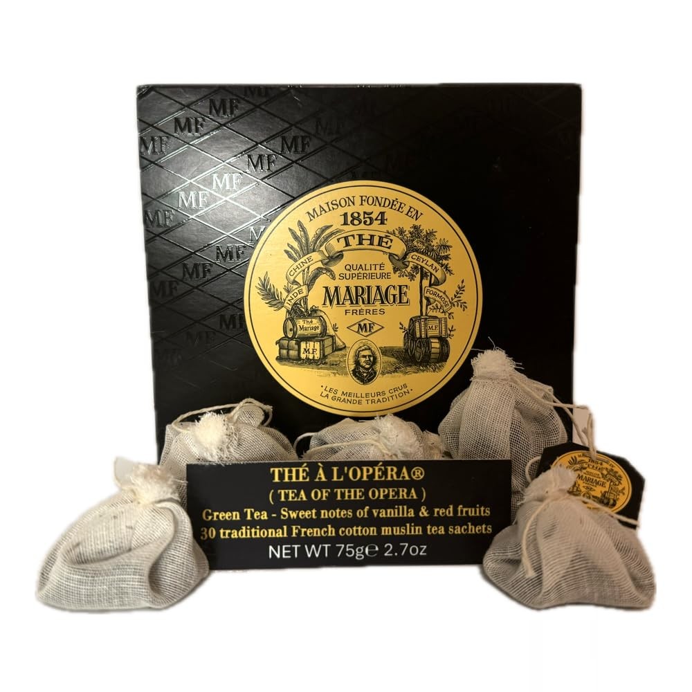 With Vanilla And Red Fruits 30 Round Cotton Tea Bags 75g