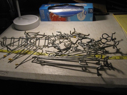 PEG BOARD HOOKS 1/8 HOLE ASSORTMENT OF 50