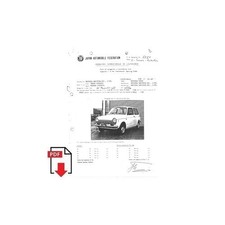 1968 Honda N600 Form of Recognition J.A.F. (homologation sheet) PDF (uk)