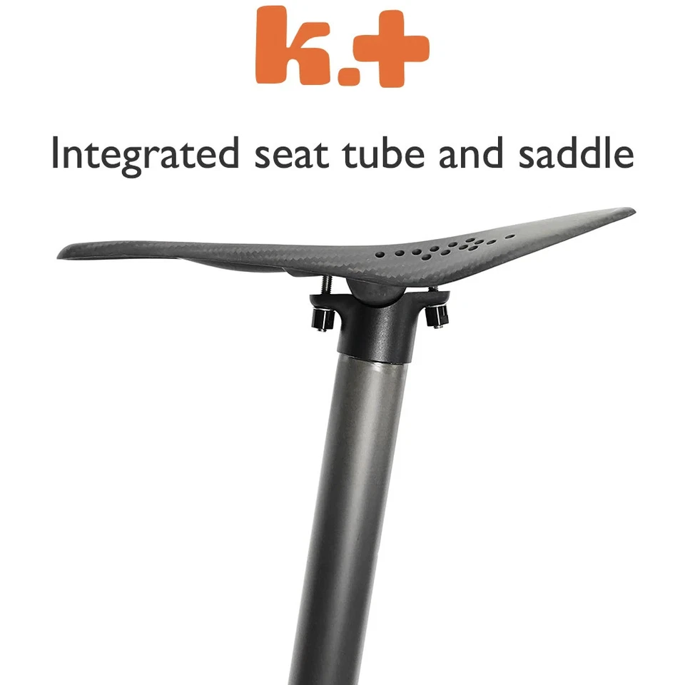 Cojín de asiento MTB Highway 27,2/30,8/31,6 mm asientos de bicicleta de carbono ultraligero Foto 4 de 4