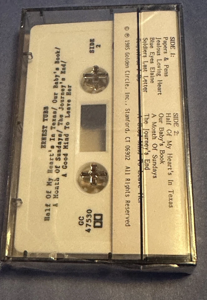 ERNEST TUBB - Papers And Pens -Cassette  Golden Circle ✨Excellent ✨ - Image 3 of 3