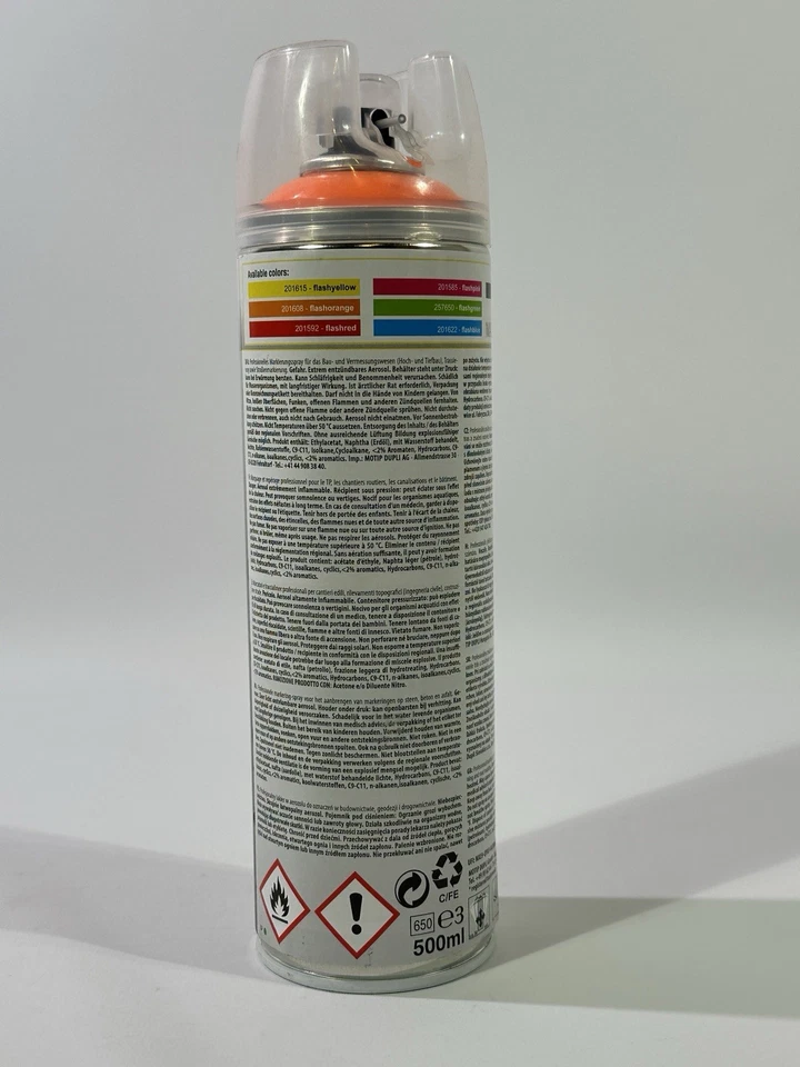 2x ColorMark Allround-Marker Markierspray Baustelle 360° V. leuchtorange 500ml - Bild 2 von 4