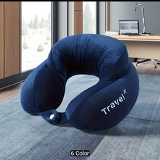 U-Shaped Memory Foam Travel Pillow Neck Support Cervical Pillow Airplane Car Sle
