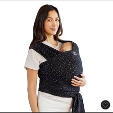 Petunia Pickle Bottom x MOBY Classic Wrap in Terrazzo Cotton Black Baby Carrier
