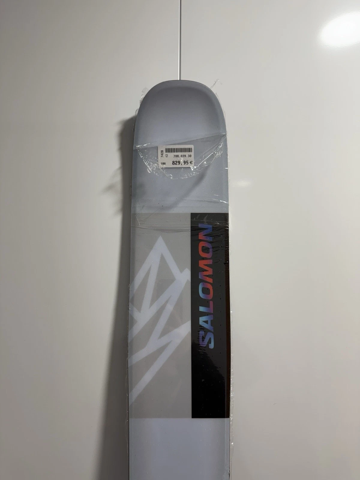 Salomon N QST Blank Illusion Freeride Skis Blue / Pastel Neon B3 186cm Brand New 2