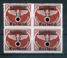 Kurland 4bx als Viererblock ** MNH POSTFRISCH 120EUR (y78416
