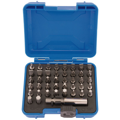 Draper Magnet Bithalter Set aus Chrom Vanadium Stahl 1/4'' 43-teilig