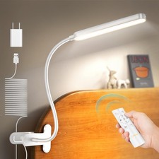 38 LED Clip On Light: 5W Eye Caring Book Lights for Reading at Night - 5 Colo...