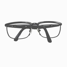 Vintage Police De Rigo Sunglasses Metal Frame Dark Gray Navy