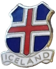 Iceland Flag Small Pin Badge