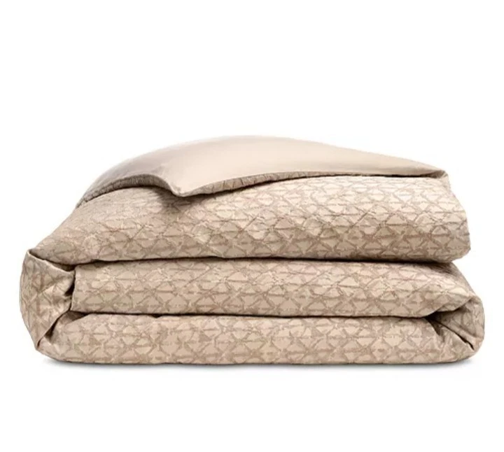 Funda nórdica Hudson Park "Diamond Facets" tamaño king, texturizada, dorada oxidada, nueva con etiquetas Foto 3 de 4