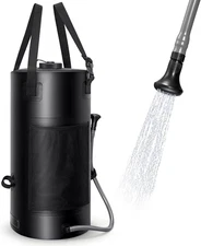 Solar Shower Bag 5/3 Gal Portable Camping Outdoor Shower w/ On-Off Head