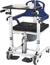 Elderly Patient Transfer Lift Chair , 350 lb Heavy Duty, Hydraulic  Wheelchair