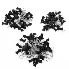 90pcs RC Body Clips with Pull Tabs Car for All 1/8 1/10 Black 