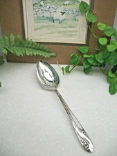 VTG  International Silver Holmes & Edwards  ROMANCE  Pierced Serving Spoon  1952