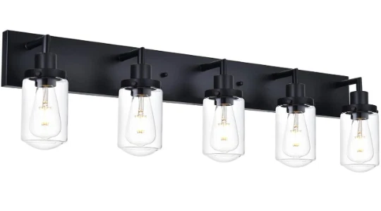 Farmhouse 5 light vanity lights deals